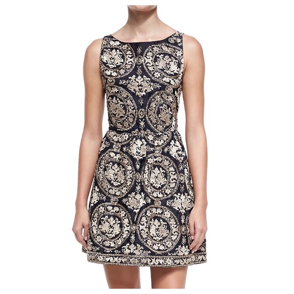 ALICE + OLIVIA Lilyanne Beaded Embroidered Dress - Picture 8 of 15